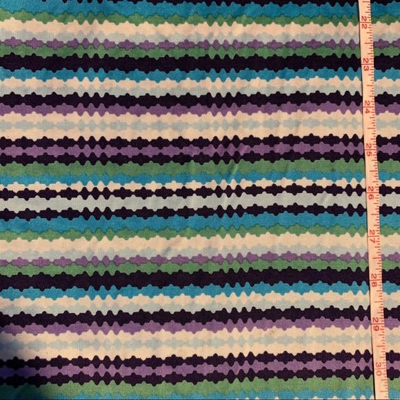 SOLD TORY BURCH 100% Silk Multi color stripe mid Dress - Picture 9 of 12